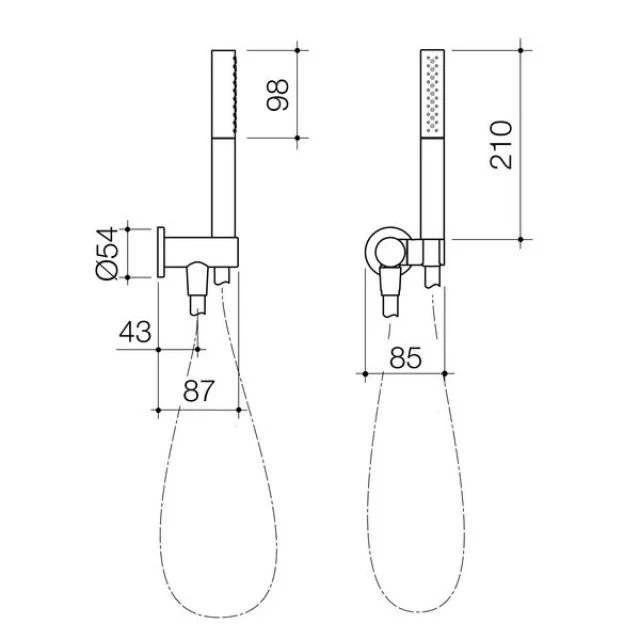 Caroma Liano II Hand Shower - Black - Image 3