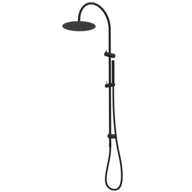 Caroma Liano II Rail Shower with Overhead - Black - Image 3