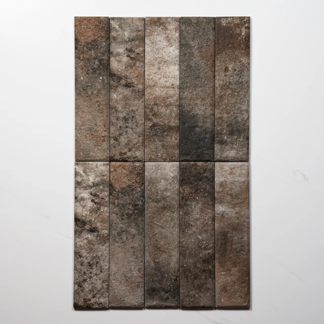 Eton Grey Porcelain Brick Look Tile 60mm x 250mm - Image 6