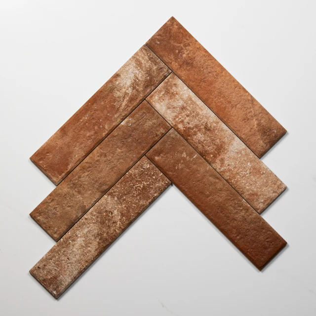 Eton Old Red Porcelain Brick Look Tile 60mm x 250mm - Image 9