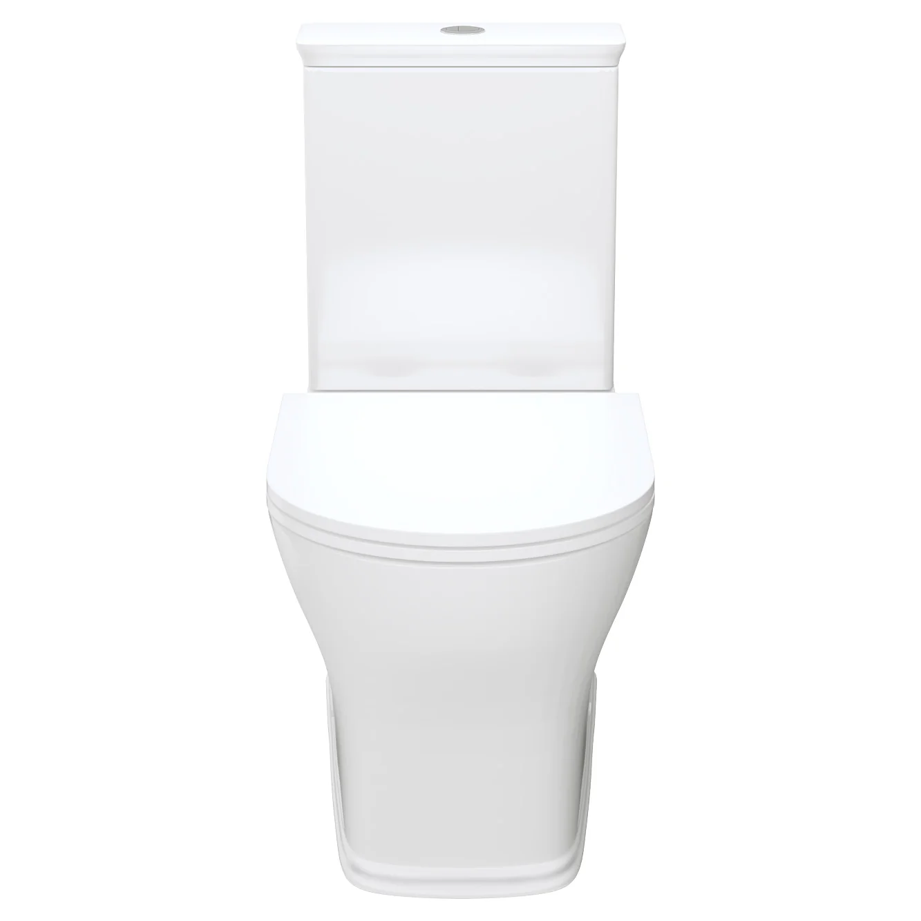 Fienza Lillian Tornado Flush Back-to-Wall Toilet Suite, Slim Seat, Gloss White - Image 4