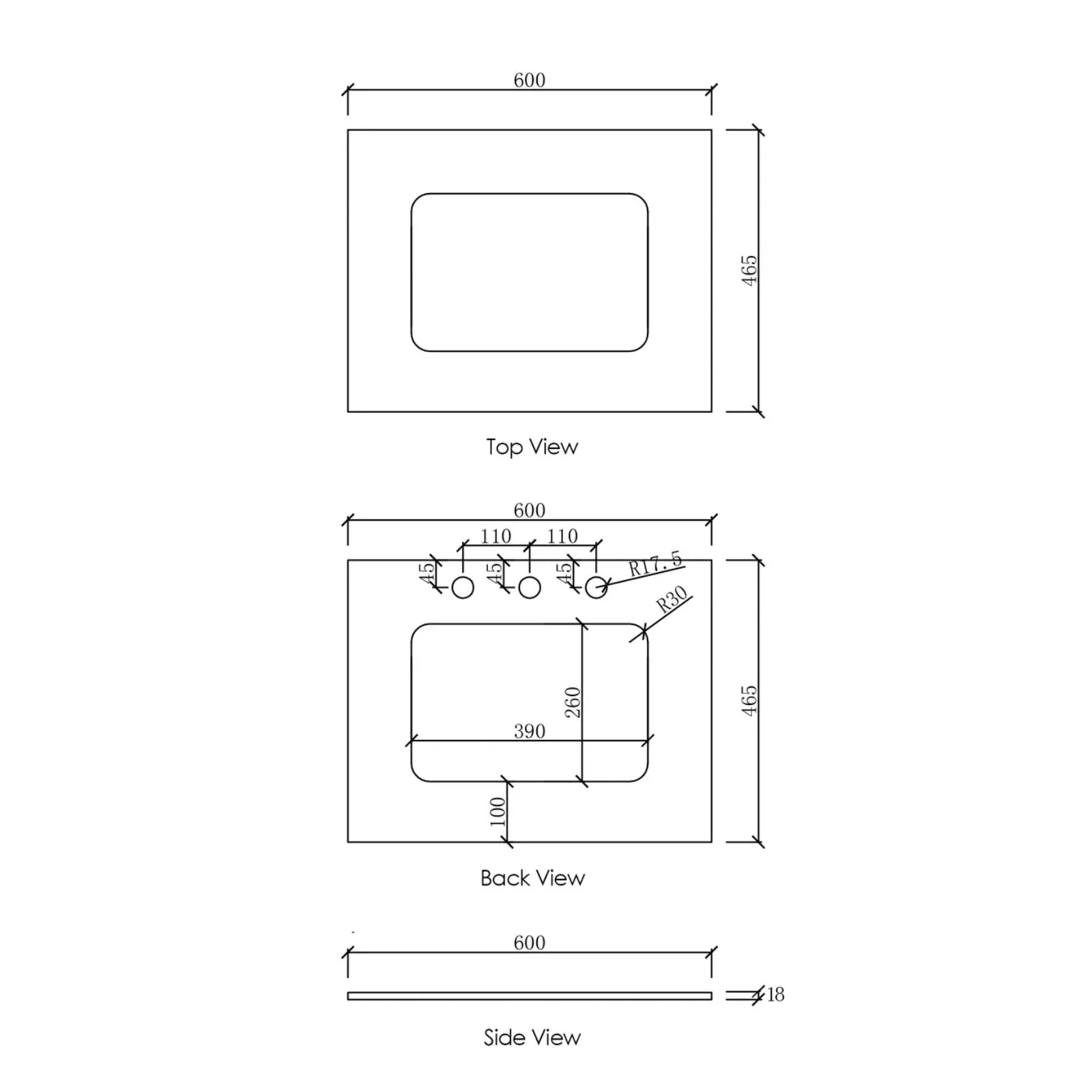 Otti Byron Fluted Woodland Oak Wall Hung Vanity with Undermount Natural Carrara Marble Top & Basin - Image 8