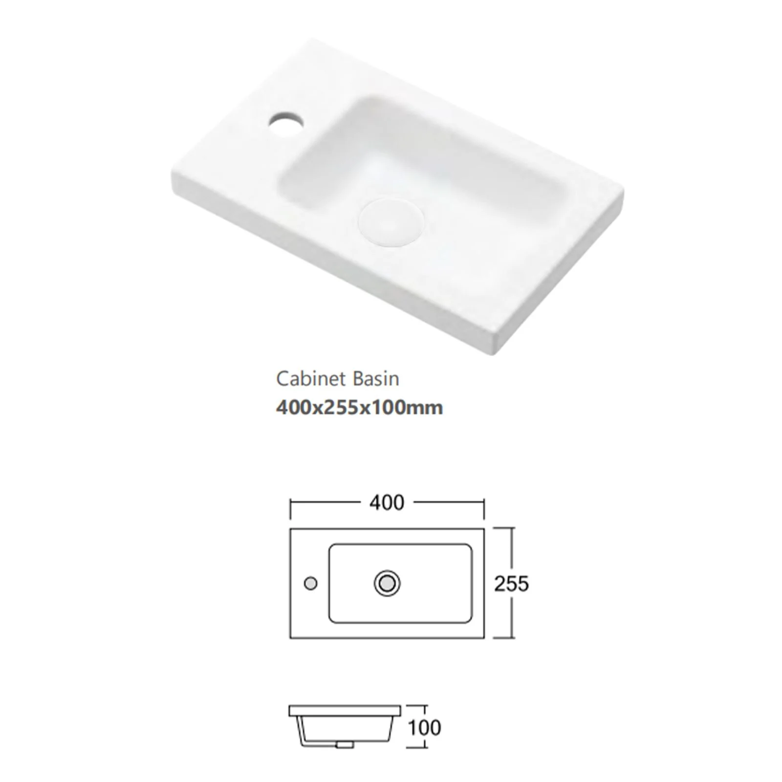Otti Mini Ensuite Fluted Vanity - 400mm Woodland Oak - Image 8