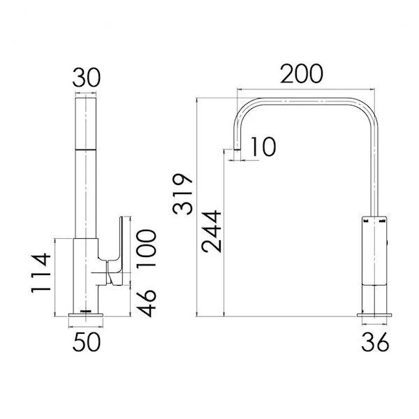 Phoenix Gloss Sink Mixer - Image 3