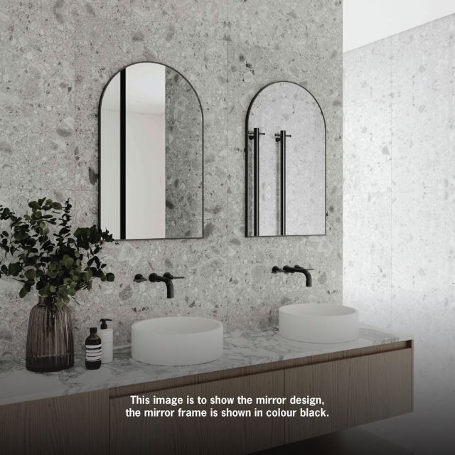 Thermogroup Arch Gold Framed Mirror - Image 4