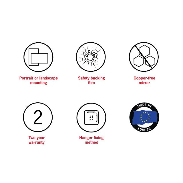 Thermogroup Pill White Framed Mirror - Image 4