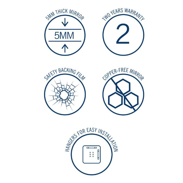 Thermogroup Round 18mm Bevel Edge Mirror 500mm - Image 4