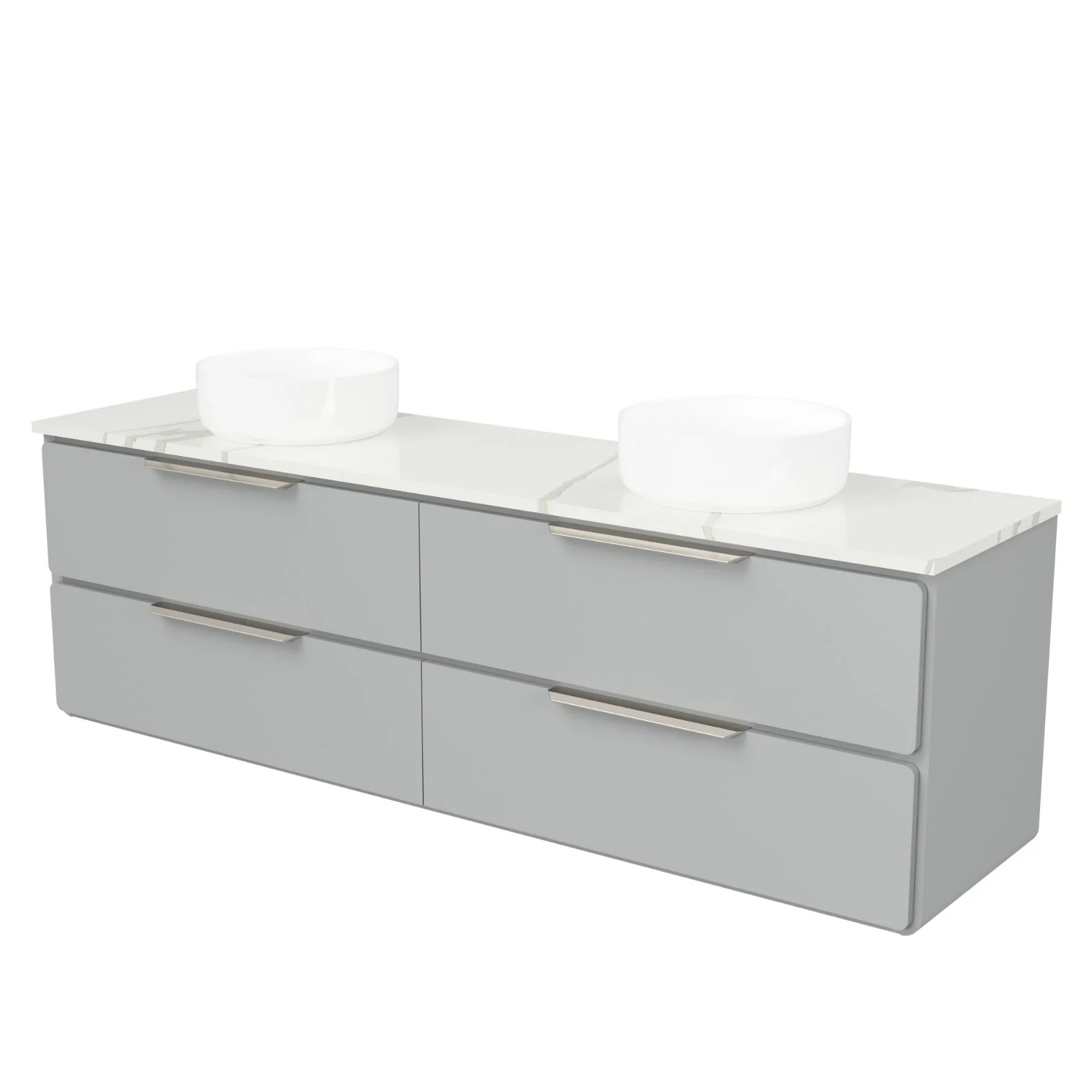 Timberline Colby Wall Hung Vanity with Silk Surface Top and Above Counter Basin - Image 16