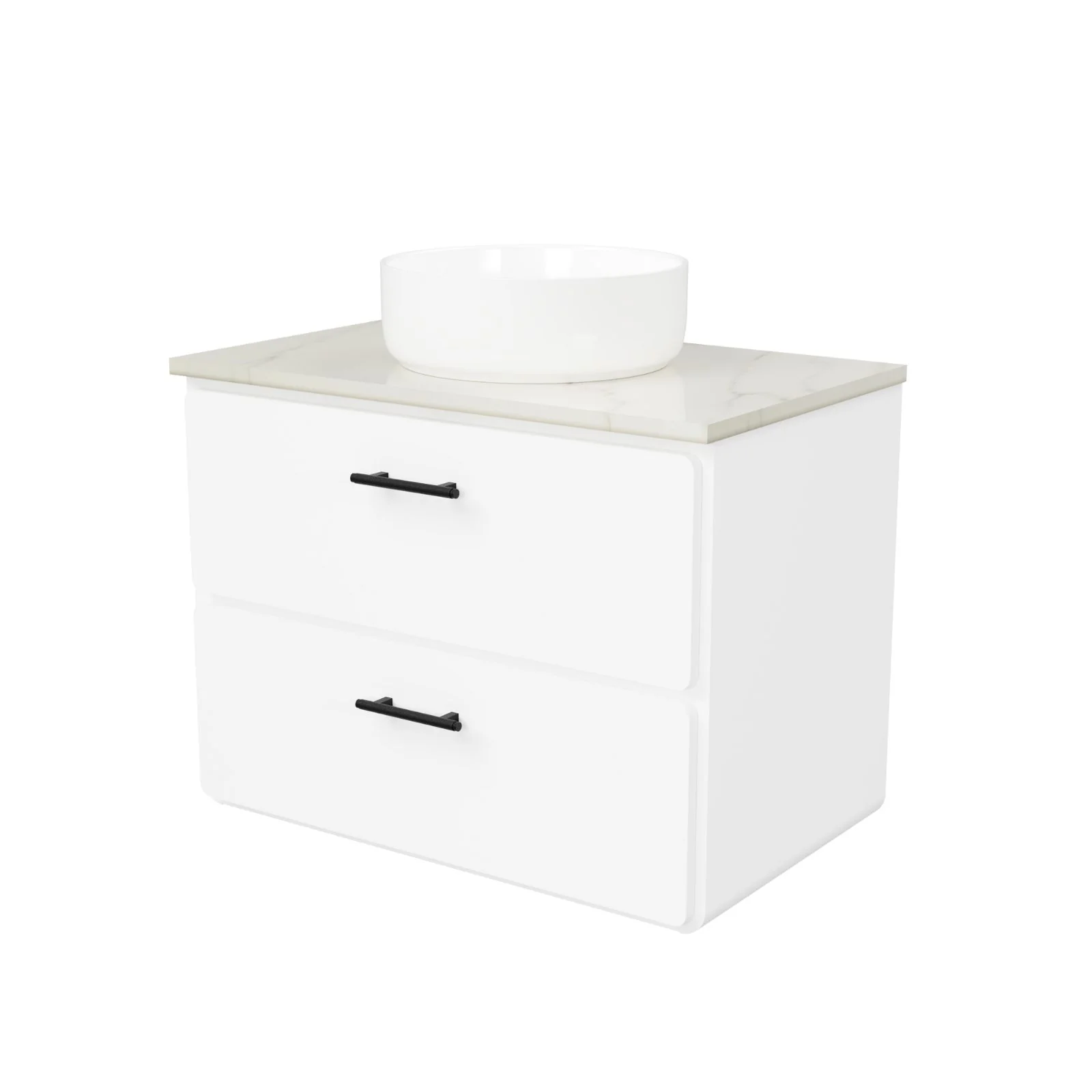 Timberline Colby Wall Hung Vanity with Silk Surface Top and Above Counter Basin - Image 7