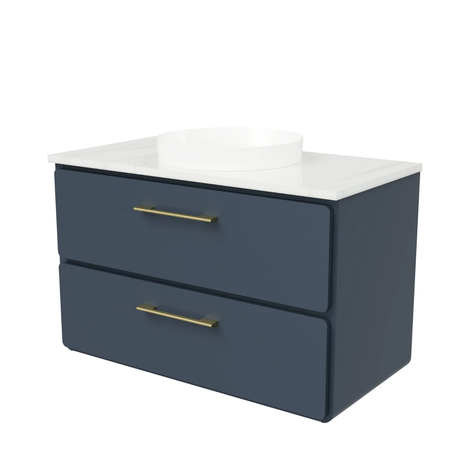 Timberline Colby Wall Hung Vanity with Silk Surface Top and Above Counter Basin - Image 9