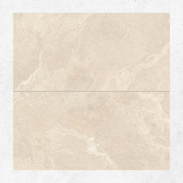 Tuscan Beige Travertine Look Tile 600mm x 1200mm - Image 3