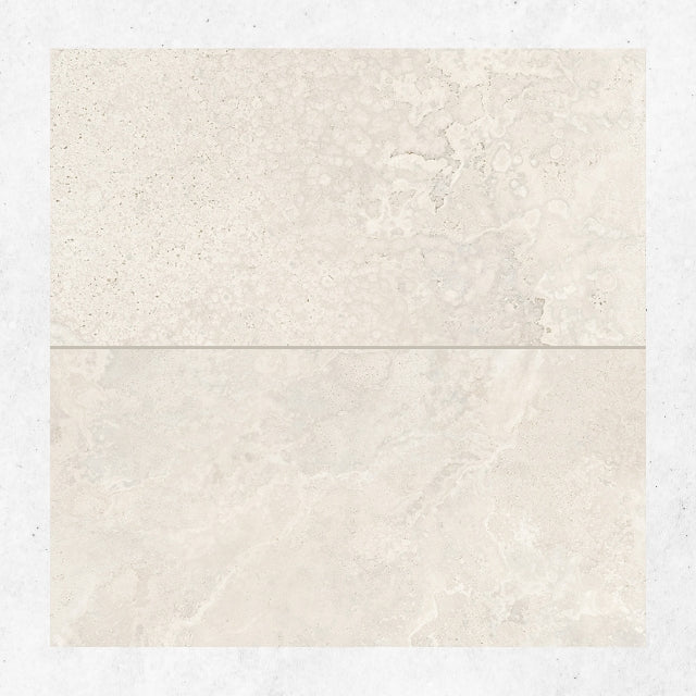 Tuscan White Travertine Look Tile 600mm x 1200mm - Image 3